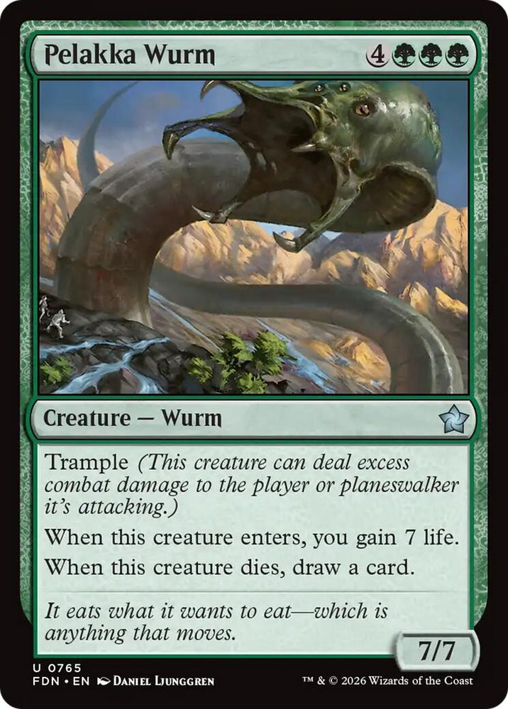 Image for Pelakka Wurm (0765) (765) [Foundations] - Magic: The Gathering