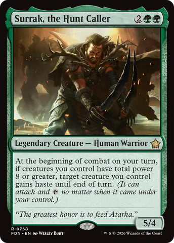 Image for Surrak, the Hunt Caller (0768) (768) [Foundations] - Magic: The Gathering