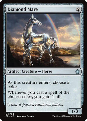 Image for Diamond Mare (0770) (770) [Foundations] - Magic: The Gathering
