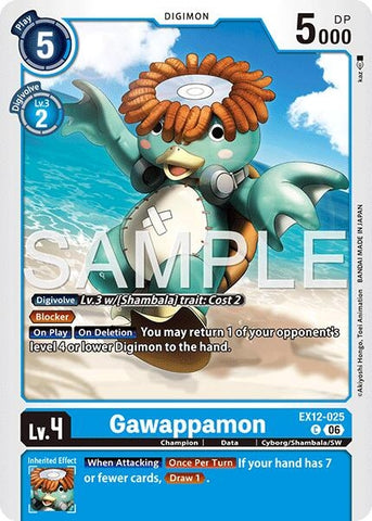 Image for Gawappamon (EX12-025 C) [Digital World Shambala] (EX-12) - Digimon Card Game