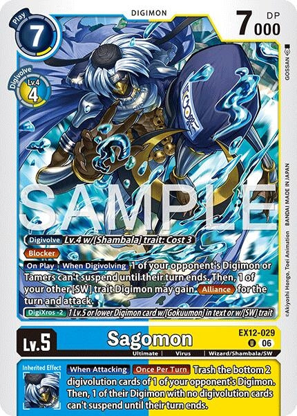 Image for Sagomon (EX12-029 U) [Digital World Shambala] (EX-12) - Digimon Card Game