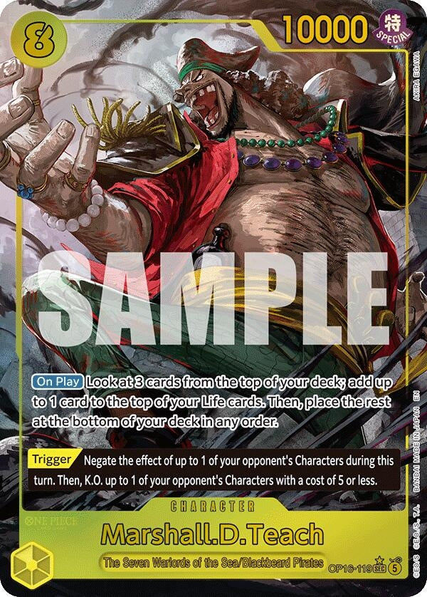 Image for Marshall.D.Teach (119) (Alternate Art) (OP16-119) [The Time of Battle] - One Piece Card Game