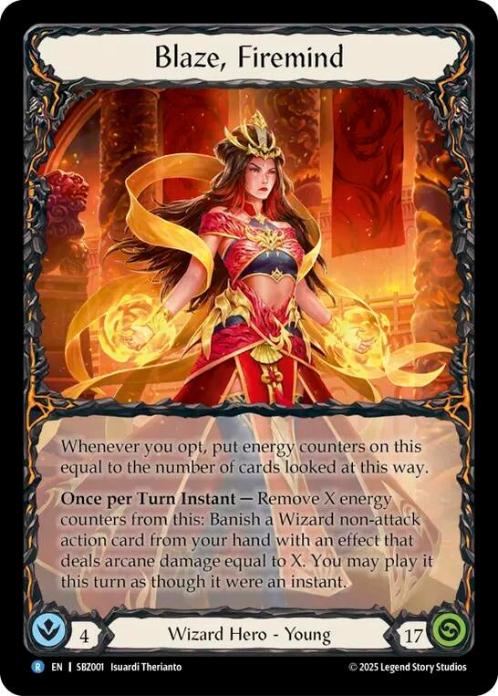 Image for Blaze, Firemind (SBZ001) [Silver Age Chapter 3] - Flesh and Blood TCG