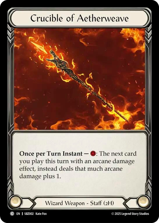 Image for Crucible of Aetherweave (SBZ002) [Silver Age Chapter 3] - Flesh and Blood TCG
