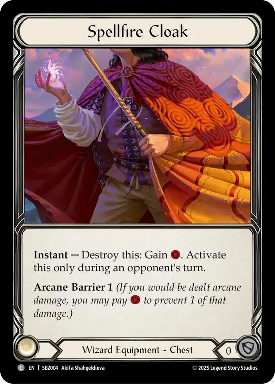 Image for Spellfire Cloak (SBZ004) [Silver Age Chapter 3] - Flesh and Blood TCG