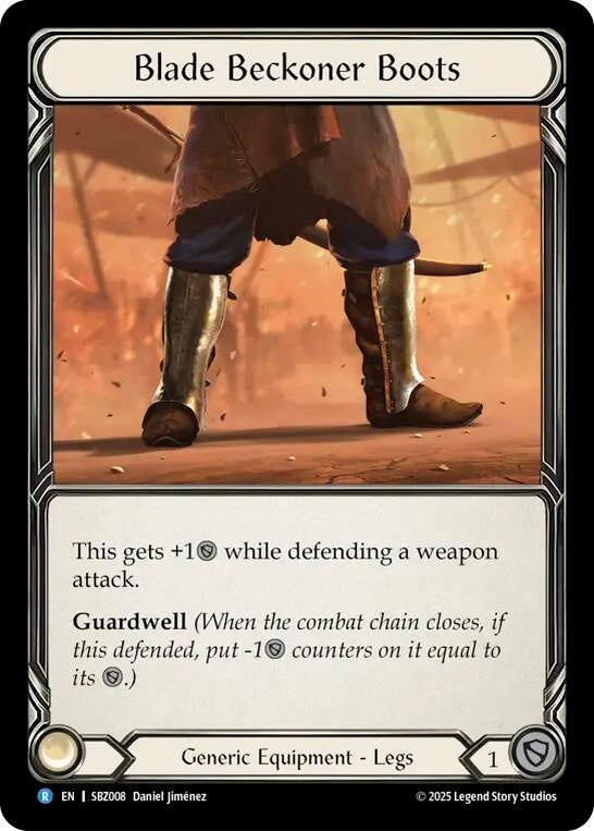 Image for Blade Beckoner Boots (SBZ008) [Silver Age Chapter 3] - Flesh and Blood TCG