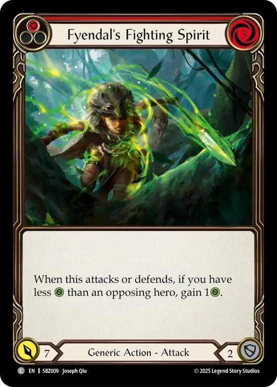 Image for Fyendal's Fighting Spirit (Red) (SBZ009) [Silver Age Chapter 3] - Flesh and Blood TCG