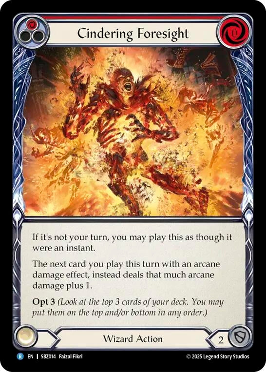 Image for Cindering Foresight (Red) (SBZ014) [Silver Age Chapter 3] - Flesh and Blood TCG