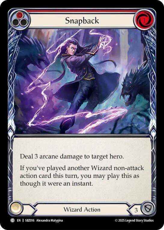 Image for Snapback (Red) (SBZ016) [Silver Age Chapter 3] - Flesh and Blood TCG