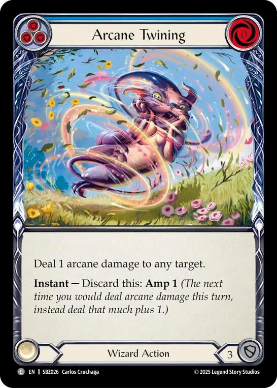 Image for Arcane Twining (Blue) (SBZ026) [Silver Age Chapter 3] - Flesh and Blood TCG