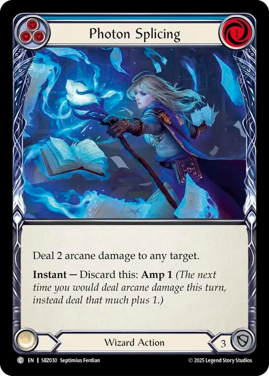 Image for Photon Splicing (Blue) (SBZ030) [Silver Age Chapter 3] - Flesh and Blood TCG
