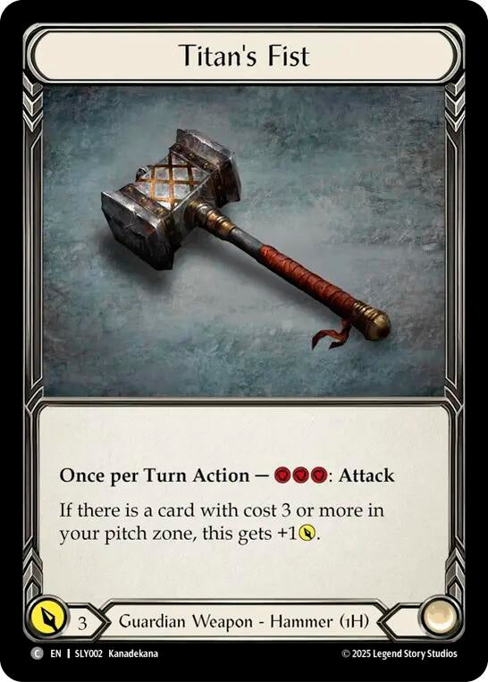 Image for Titan's Fist (SLY002) [Silver Age Chapter 3] - Flesh and Blood TCG