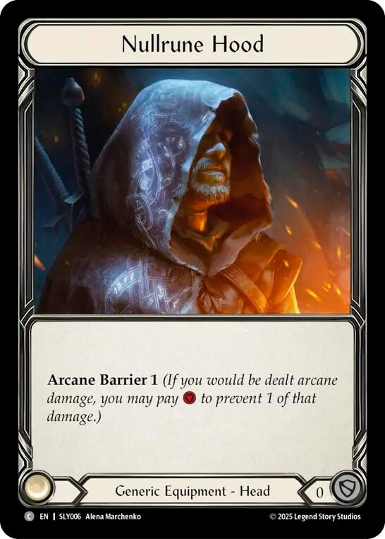 Image for Nullrune Hood (SLY006) [Silver Age Chapter 3] - Flesh and Blood TCG