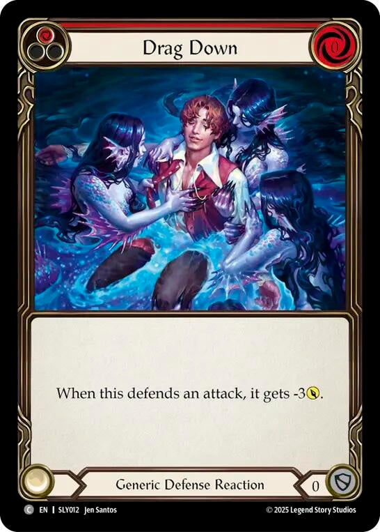 Image for Drag Down (Red) (SLY012) [Silver Age Chapter 3] - Flesh and Blood TCG