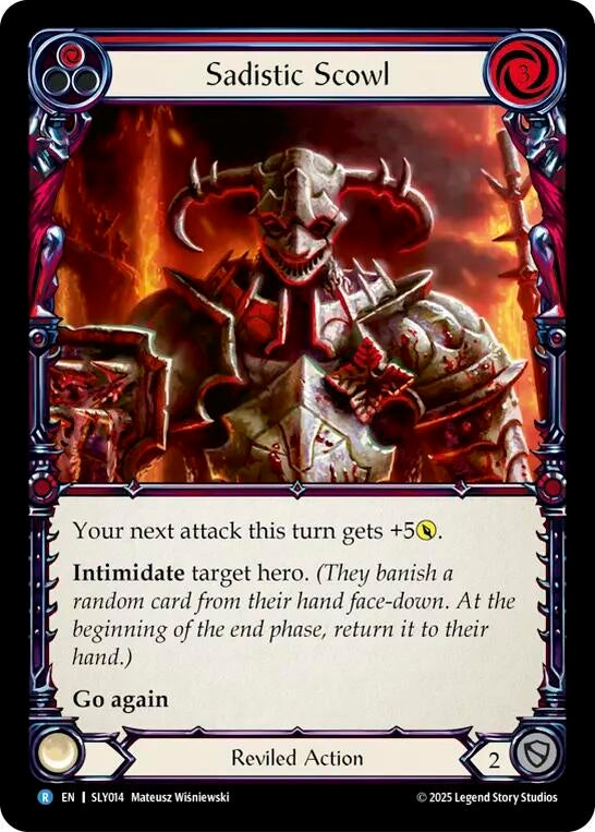 Image for Sadistic Scowl (Red) (SLY014) [Silver Age Chapter 3] - Flesh and Blood TCG