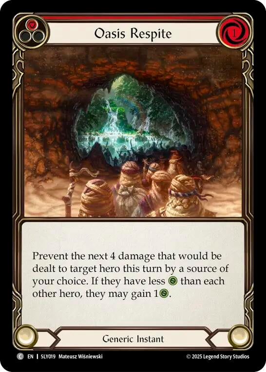 Image for Oasis Respite (Red) (SLY019) [Silver Age Chapter 3] - Flesh and Blood TCG