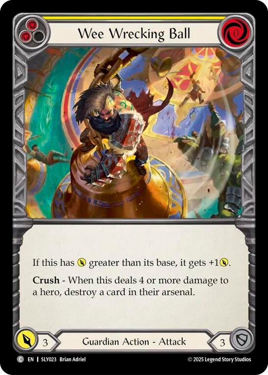 Image for Wee Wrecking Ball (Yellow) (SLY023) [Silver Age Chapter 3] - Flesh and Blood TCG