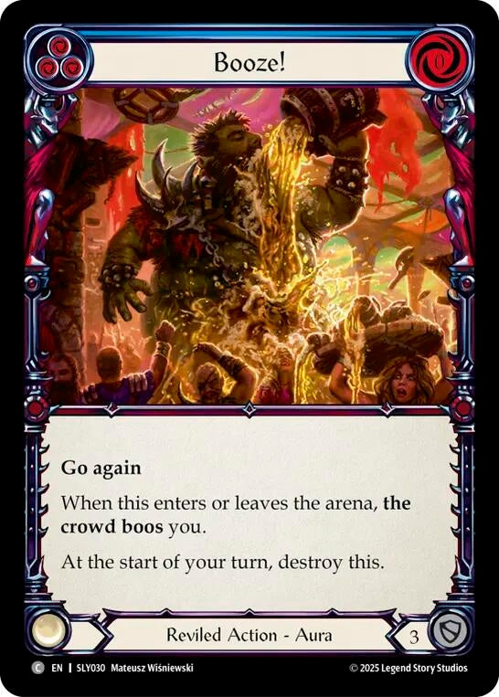 Image for Booze! (Blue) (SLY030) [Silver Age Chapter 3] - Flesh and Blood TCG