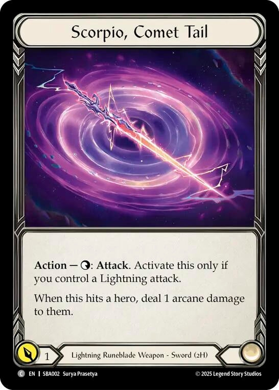 Image for Scorpio, Comet Tail (SBA002) [Silver Age Chapter 3] - Flesh and Blood TCG