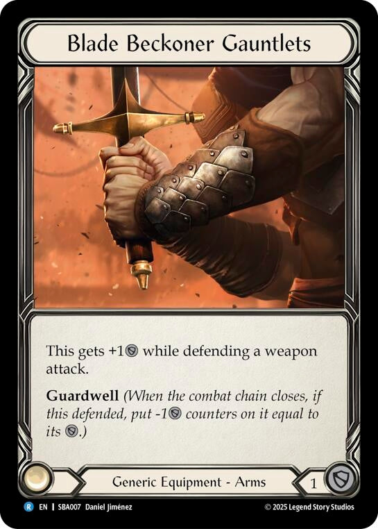 Image for Blade Beckoner Gauntlets (SBA007) (SBA007) [Silver Age Chapter 3] - Flesh and Blood TCG
