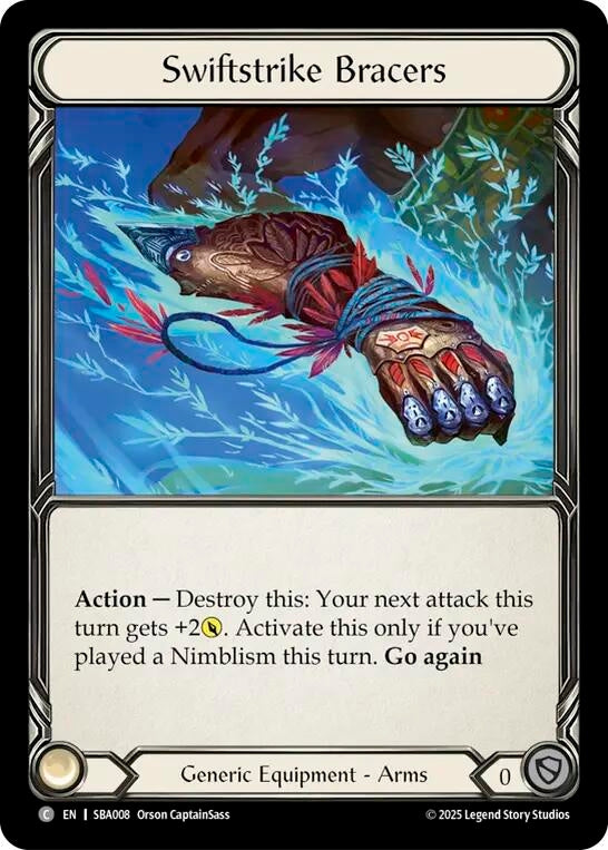 Image for Swiftstrike Bracers (SBA008) [Silver Age Chapter 3] - Flesh and Blood TCG