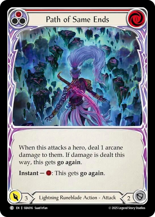 Image for Path of Same Ends (Red) (SBA016) [Silver Age Chapter 3] - Flesh and Blood TCG