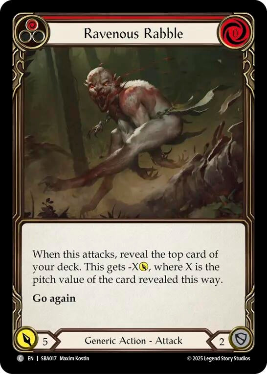 Image for Ravenous Rabble (Red) (SBA017) [Silver Age Chapter 3] - Flesh and Blood TCG