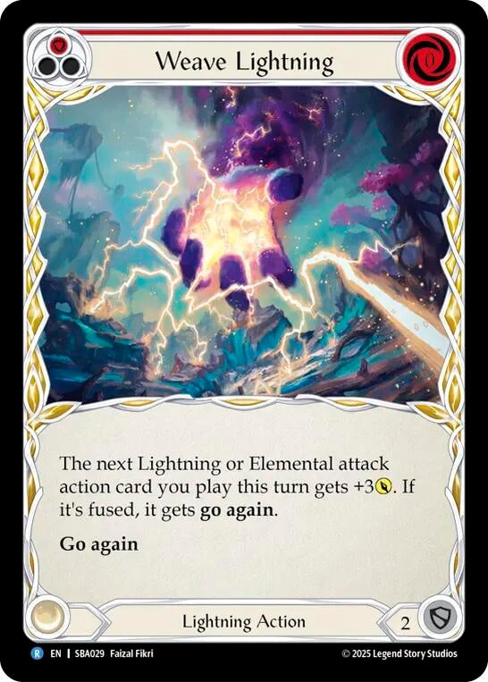 Image for Weave Lightning (Red) (SBA029) [Silver Age Chapter 3] - Flesh and Blood TCG