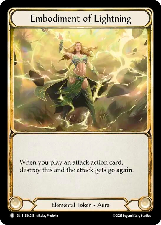 Image for Embodiment of Lightning (SBA035) [Silver Age Chapter 3] - Flesh and Blood TCG