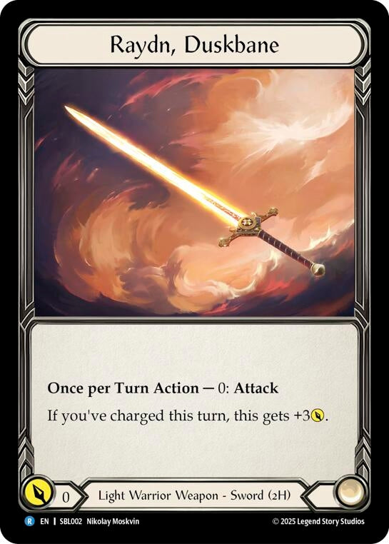 Image for Raydn, Duskbane (SBL002) [Silver Age Chapter 3] - Flesh and Blood TCG