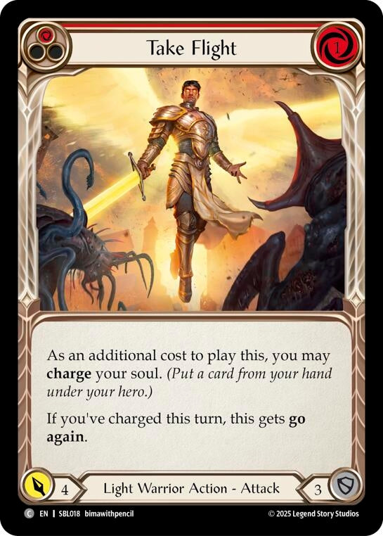 Image for Take Flight (Red) (SBL018) [Silver Age Chapter 3] - Flesh and Blood TCG