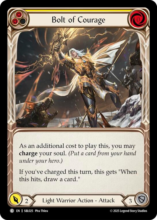 Image for Bolt of Courage (Yellow) (SBL025) [Silver Age Chapter 3] - Flesh and Blood TCG