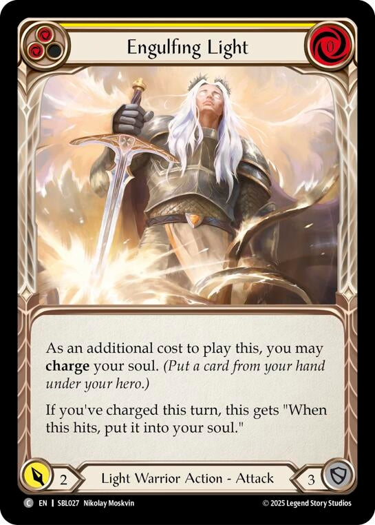 Image for Engulfing Light (Yellow) (SBL027) [Silver Age Chapter 3] - Flesh and Blood TCG