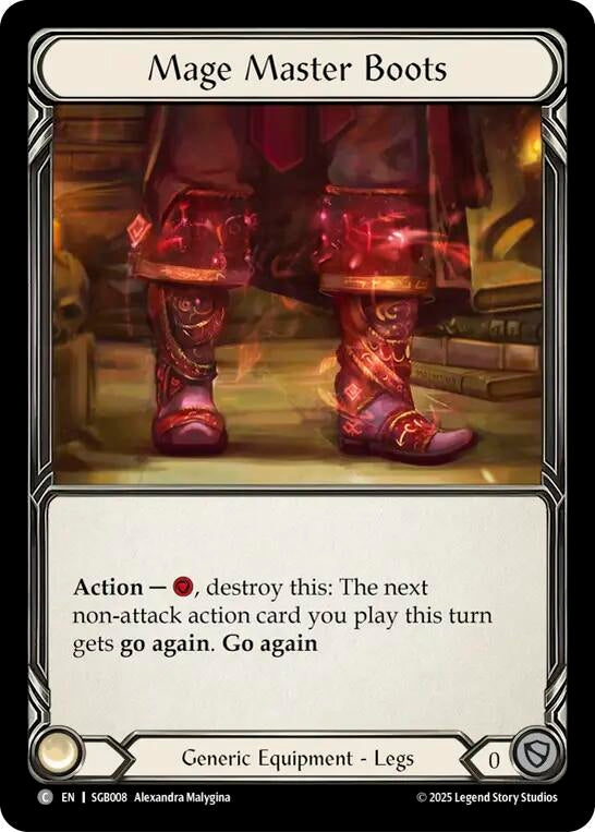 Image for Mage Master Boots (SGB008) [Silver Age Chapter 3] - Flesh and Blood TCG