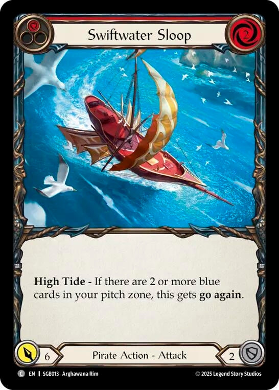 Image for Swiftwater Sloop (Red) (SGB013) [Silver Age Chapter 3] - Flesh and Blood TCG