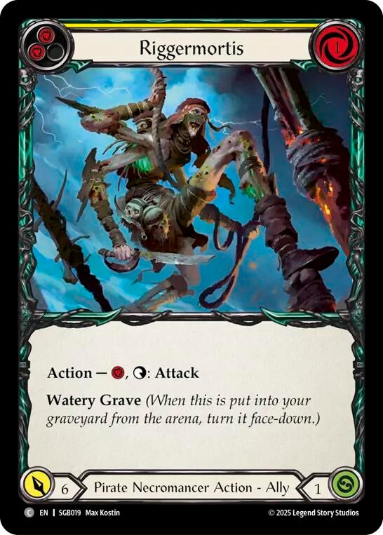Image for Riggermortis (Yellow) (SGB019) [Silver Age Chapter 3] - Flesh and Blood TCG