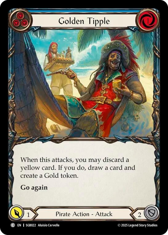 Image for Golden Tipple (Blue) (SGB022) [Silver Age Chapter 3] - Flesh and Blood TCG