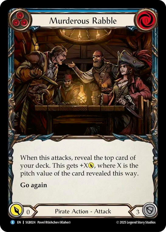 Image for Murderous Rabble (Blue) (SGB024) [Silver Age Chapter 3] - Flesh and Blood TCG
