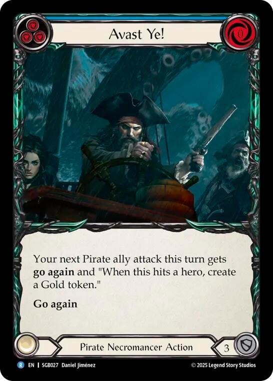 Image for Avast Ye! (Blue) (SGB027) [Silver Age Chapter 3] - Flesh and Blood TCG
