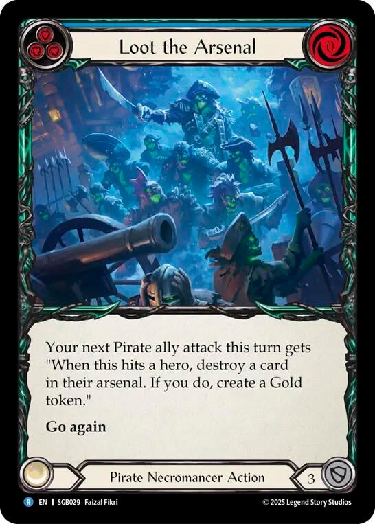 Image for Loot the Arsenal (Blue) (SGB029) [Silver Age Chapter 3] - Flesh and Blood TCG