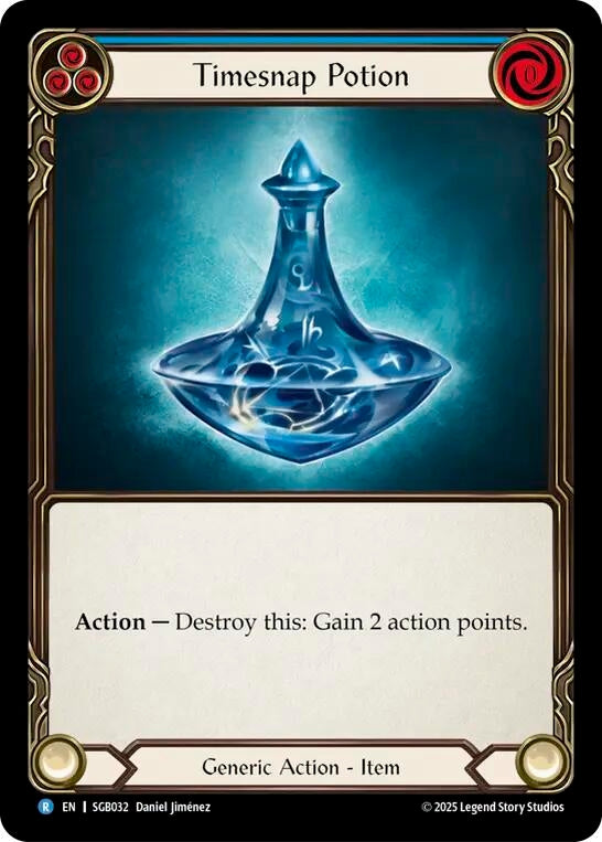 Image for Timesnap Potion (Blue) (SGB032) [Silver Age Chapter 3] - Flesh and Blood TCG
