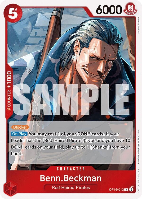 Image for Benn.Beckman (OP16-012) [The Time of Battle] - One Piece Card Game