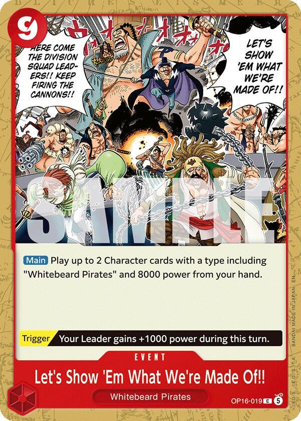 Image for Let's Show 'Em What We're Made Of!! (OP16-019) [The Time of Battle] - One Piece Card Game
