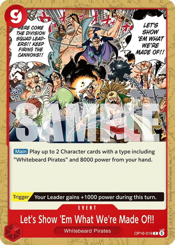 Image for Let's Show 'Em What We're Made Of!! (OP16-019) [The Time of Battle] - One Piece Card Game