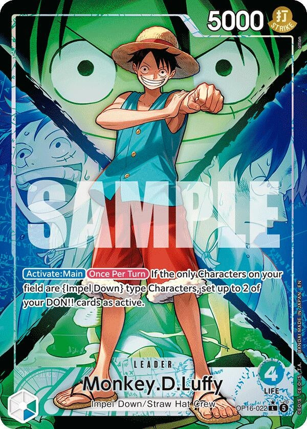 Image for Monkey.D.Luffy (022) (Alternate Art) (OP16-022) [The Time of Battle] - One Piece Card Game