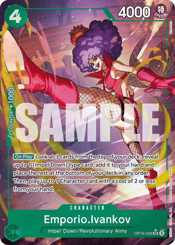 Image for Emporio.Ivankov (026) (Alternate Art) (OP16-026) [The Time of Battle] - One Piece Card Game