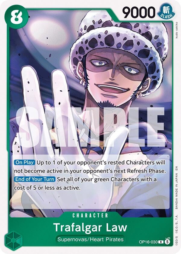 Image for Trafalgar Law (030) (OP16-030) [The Time of Battle] - One Piece Card Game