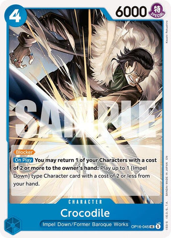 Image for Crocodile (OP16-045) [The Time of Battle] - One Piece Card Game