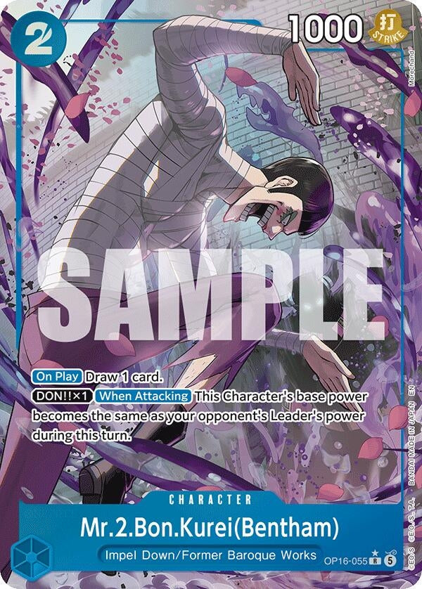 Image for Mr.2.Bon.Kurei(Bentham) (055) (Alternate Art) (OP16-055) [The Time of Battle] - One Piece Card Game