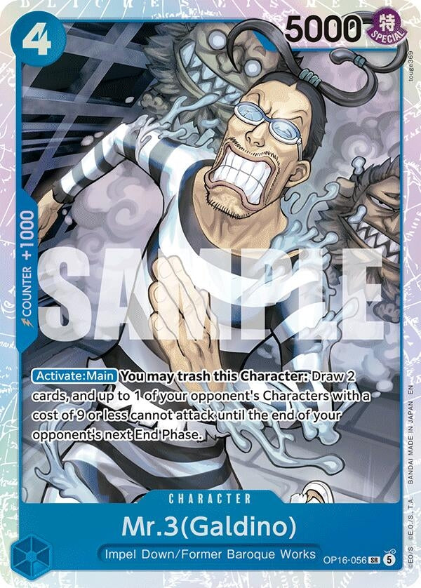 Image for Mr.3(Galdino) (056) (OP16-056) [The Time of Battle] - One Piece Card Game